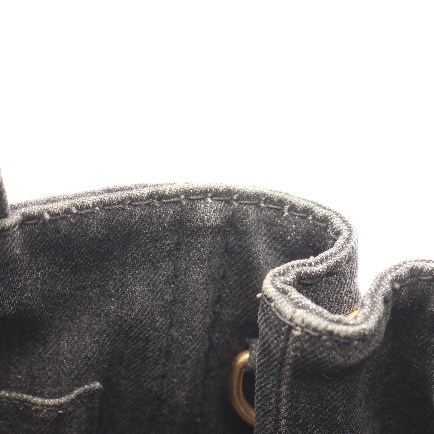 DENIM CANAPA カナパ ハンドバッグ トートバッグ デニム ブラック 2WAY プラダ バッグ PRADA