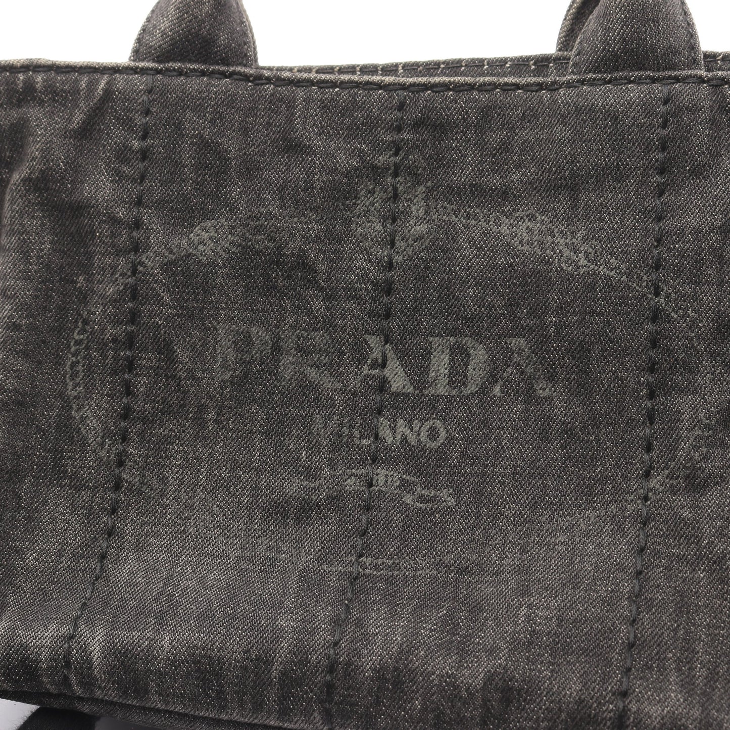 DENIM CANAPA カナパ ハンドバッグ トートバッグ デニム ブラック 2WAY プラダ バッグ PRADA