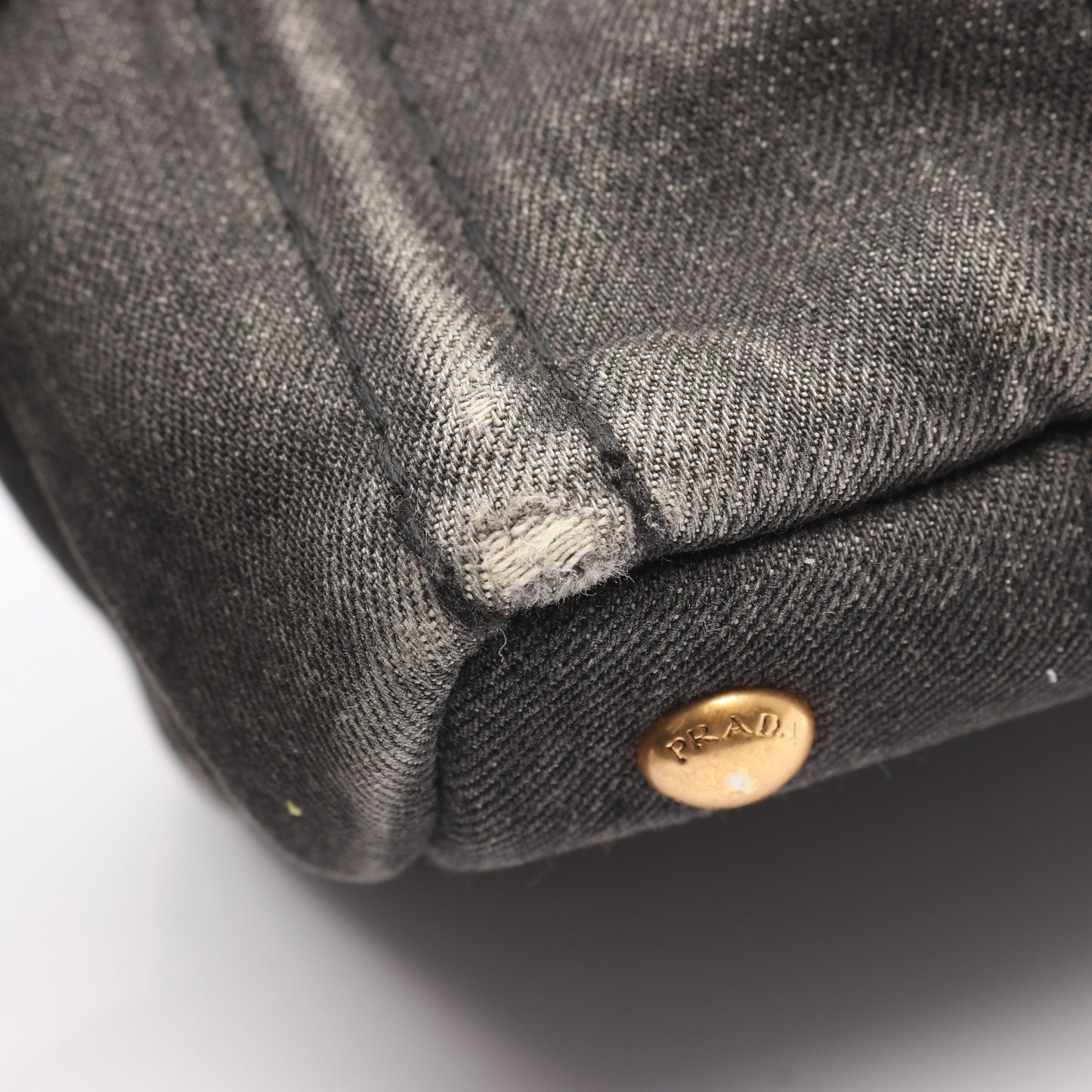 DENIM CANAPA カナパ ハンドバッグ トートバッグ デニム ブラック 2WAY プラダ バッグ PRADA