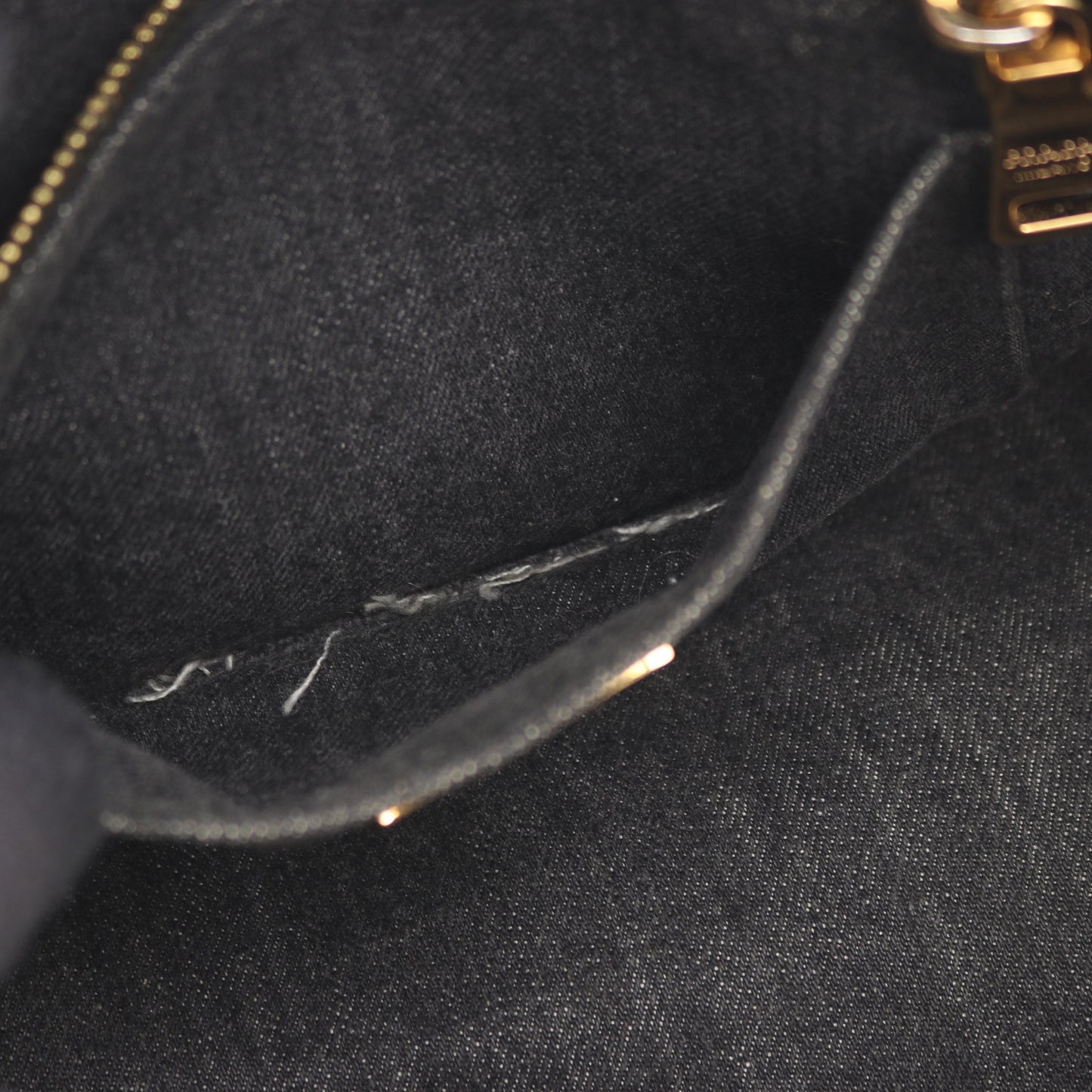 DENIM CANAPA カナパ ハンドバッグ トートバッグ デニム ブラック 2WAY プラダ バッグ PRADA