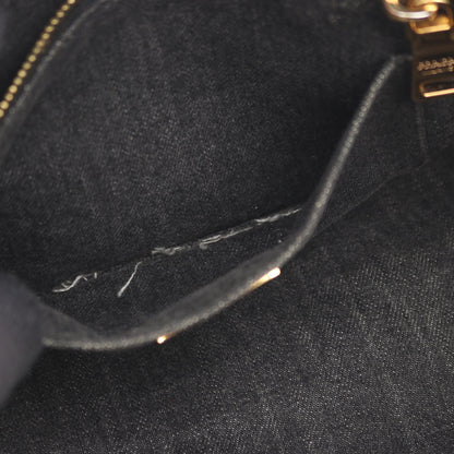 DENIM CANAPA カナパ ハンドバッグ トートバッグ デニム ブラック 2WAY プラダ バッグ PRADA