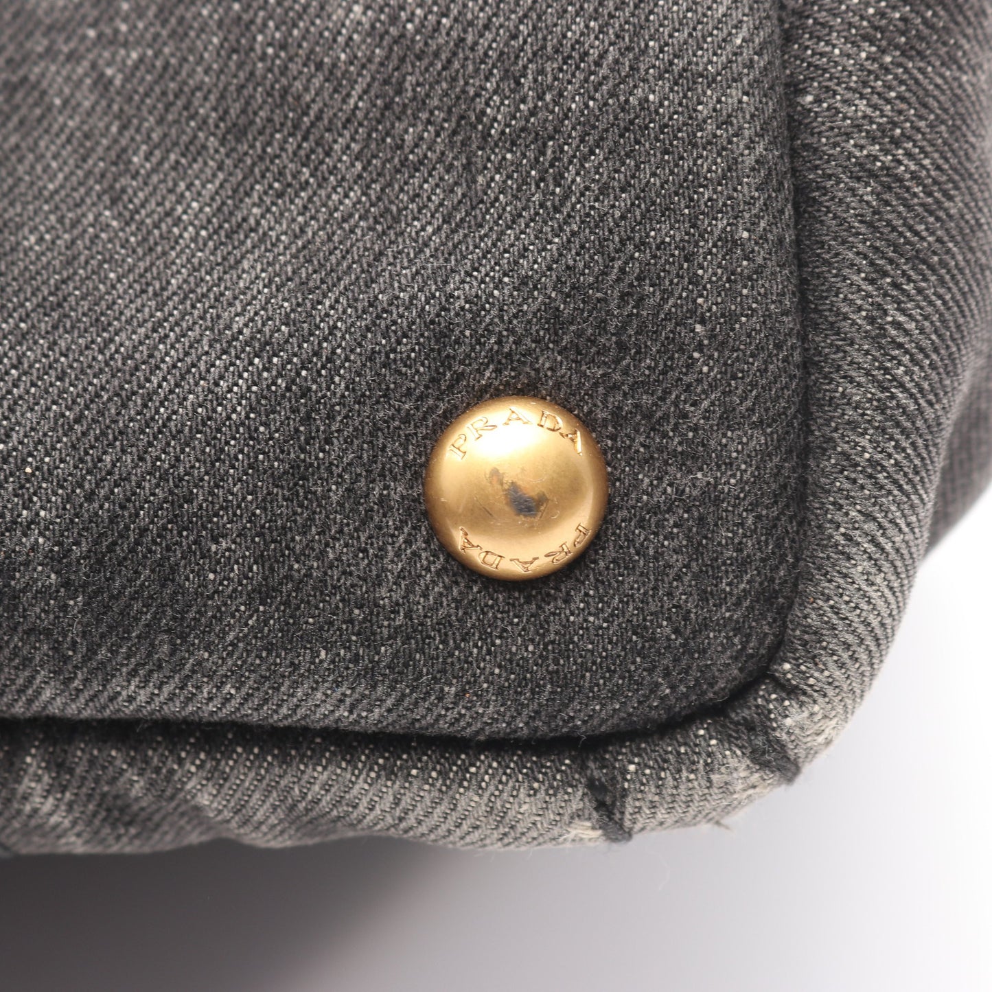 DENIM CANAPA カナパ ハンドバッグ トートバッグ デニム ブラック 2WAY プラダ バッグ PRADA