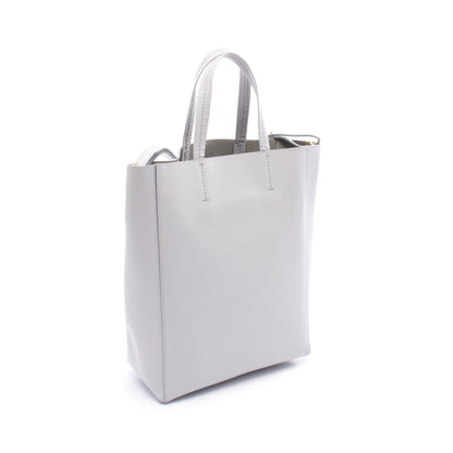 バーティカル スモール カバ ハンドバッグ トートバッグ レザー ライトグレー 2WAY セリーヌ バッグ CELINE
