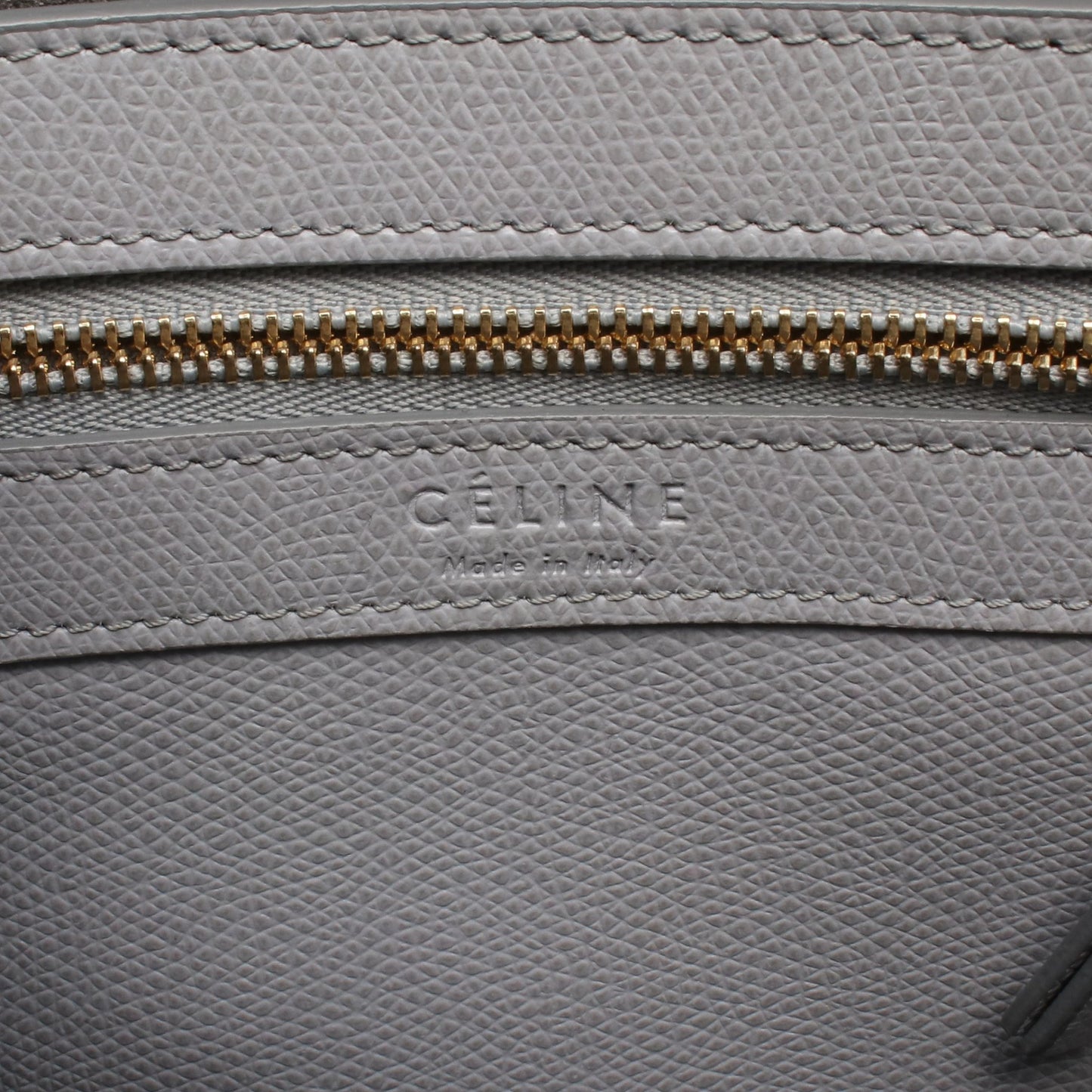 バーティカル スモール カバ ハンドバッグ トートバッグ レザー ライトグレー 2WAY セリーヌ バッグ CELINE