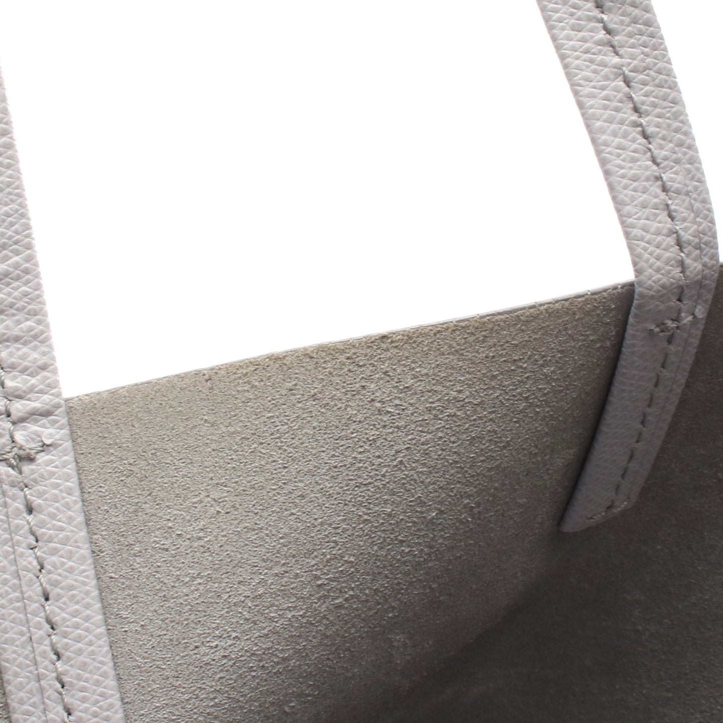 バーティカル スモール カバ ハンドバッグ トートバッグ レザー ライトグレー 2WAY セリーヌ バッグ CELINE