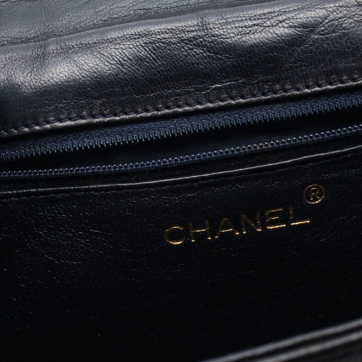 ココマーク ショルダーバッグ レザー ネイビー レッド ゴールド金具 シャネル バッグ CHANEL