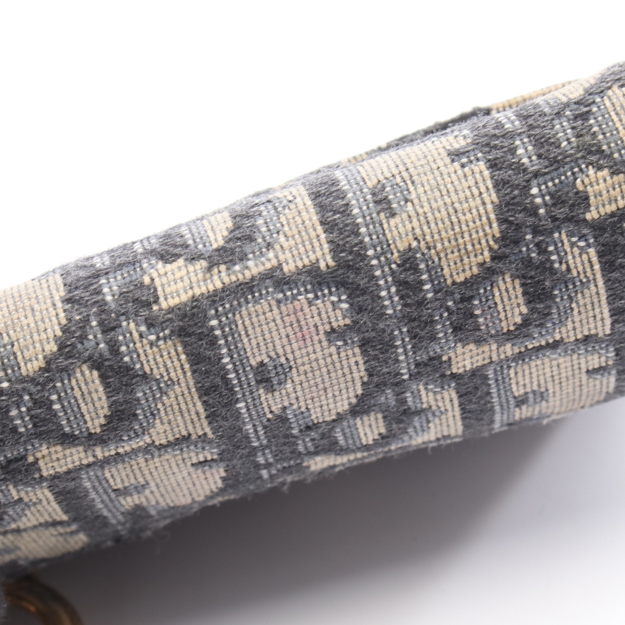 SADDLE サドル オブリーク カードケース キャンバス レザー ネイビー