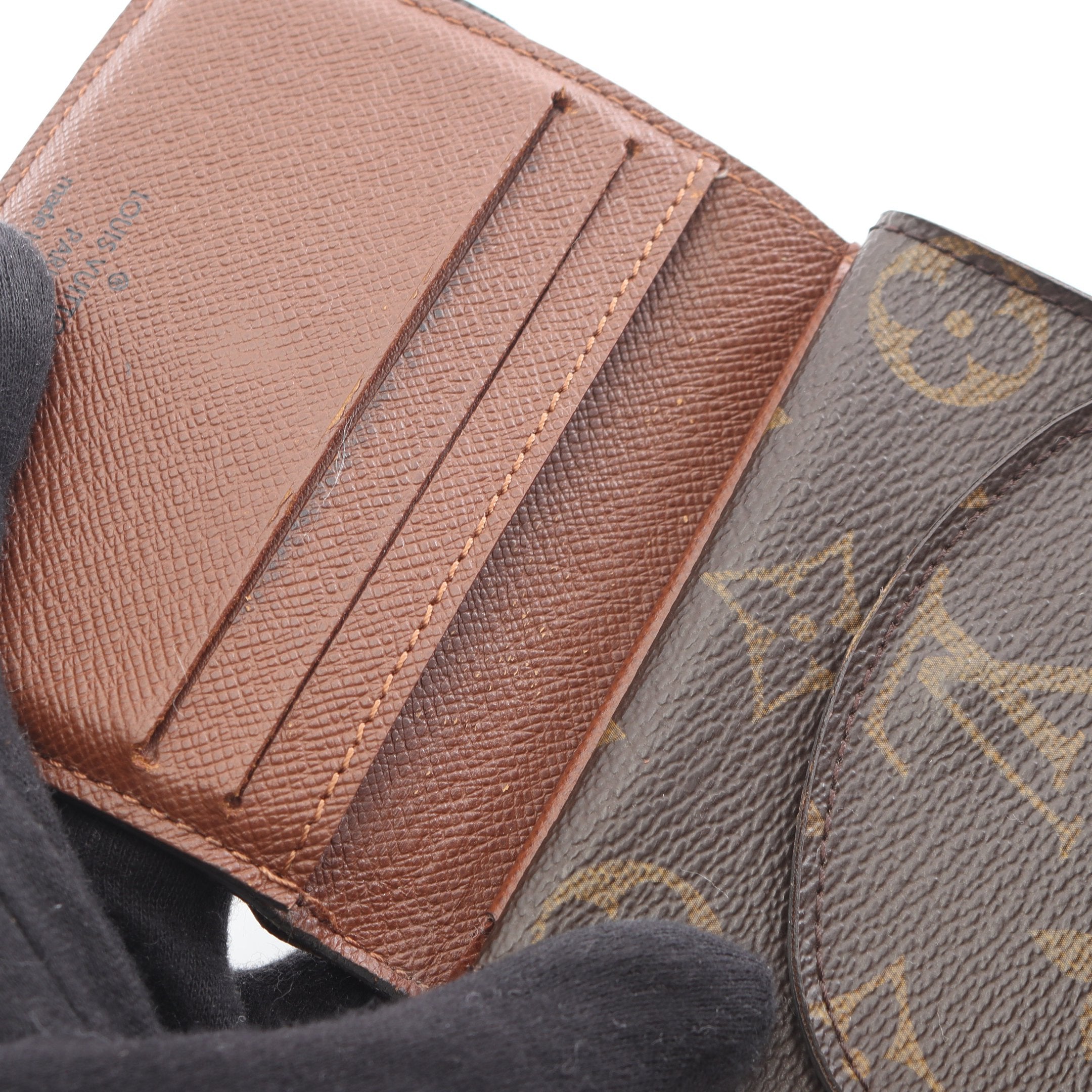 ポルトフォイユ エレーヌ モノグラム 三つ折り財布 PVC ブラウン ルイ