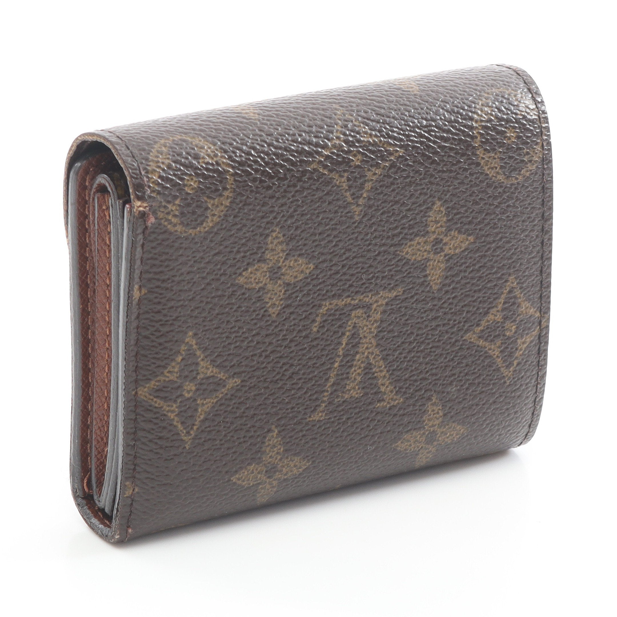 ポルトフォイユ エレーヌ モノグラム 三つ折り財布 PVC ブラウン ルイ