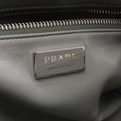 ハンドバッグ レザー グレー 2WAY プラダ バッグ PRADA