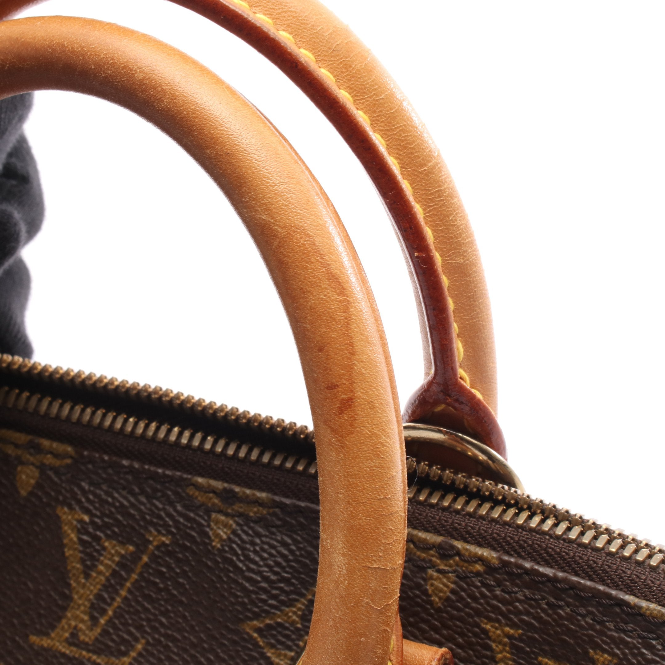 アルマPM モノグラム ハンドバッグ PVC レザー ブラウン ルイヴィトン