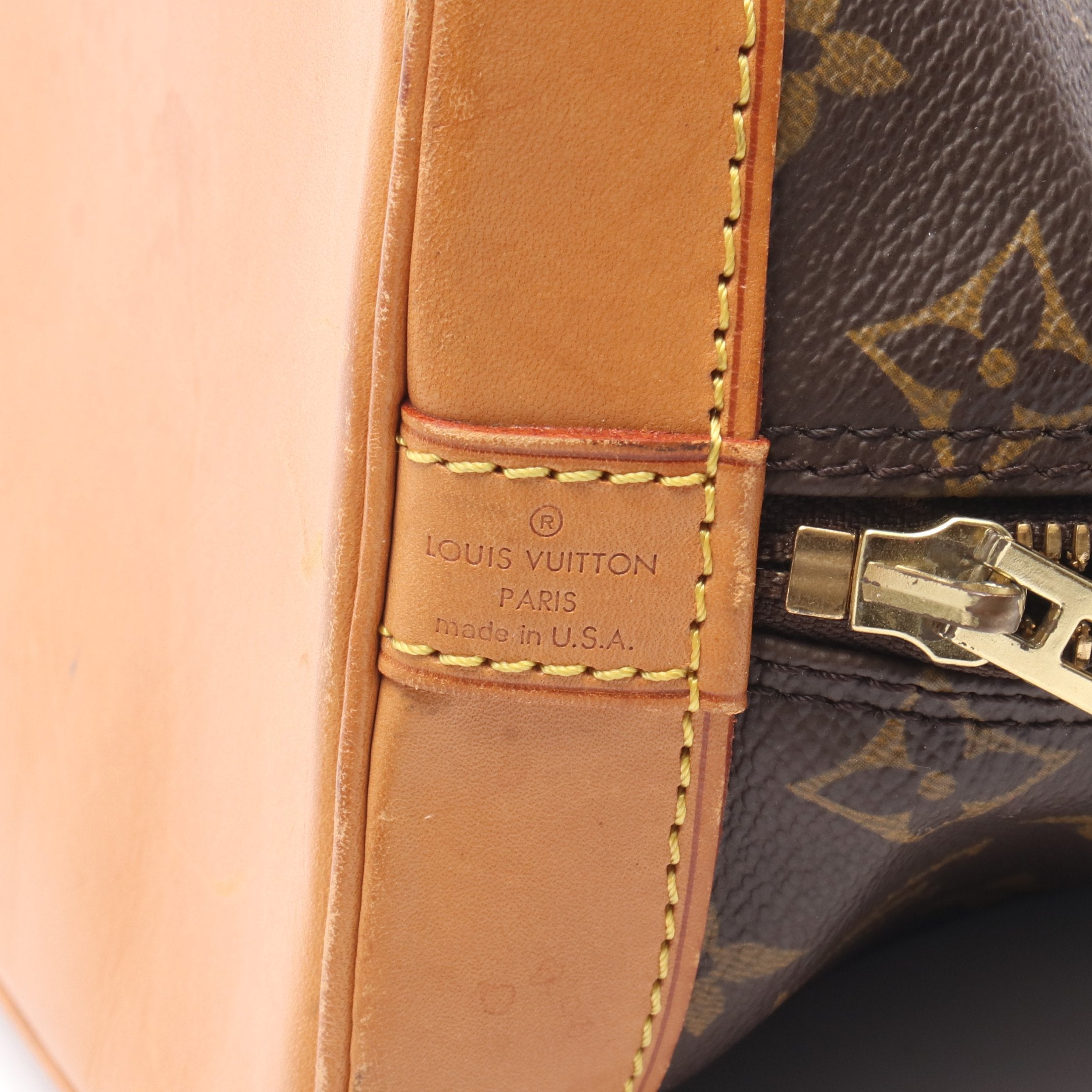 アルマPM モノグラム ハンドバッグ PVC レザー ブラウン ルイヴィトン