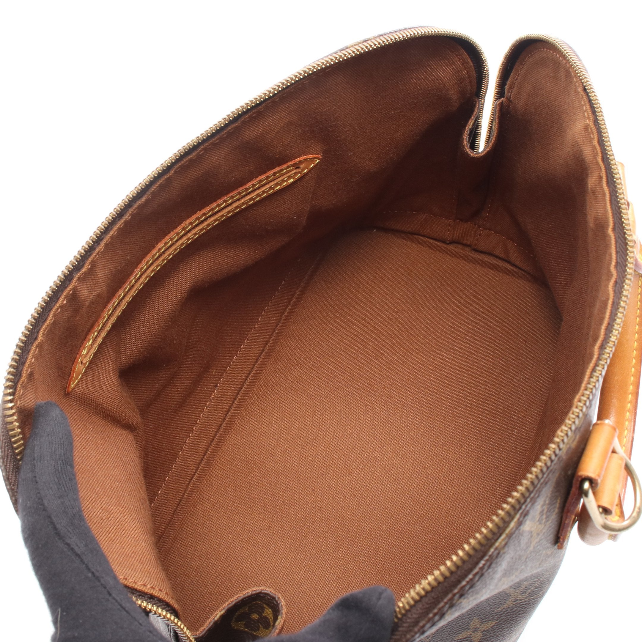 アルマPM モノグラム ハンドバッグ PVC レザー ブラウン ルイヴィトン