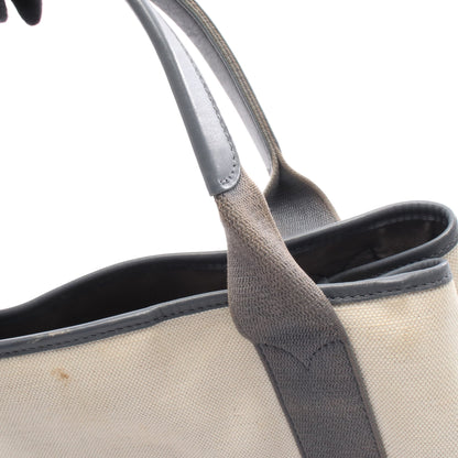 NAVY CABAS S ネイビーカバ ハンドバッグ トートバッグ キャンバス レザー アイボリー グレー バレンシアガ バッグ BALENCIAGA