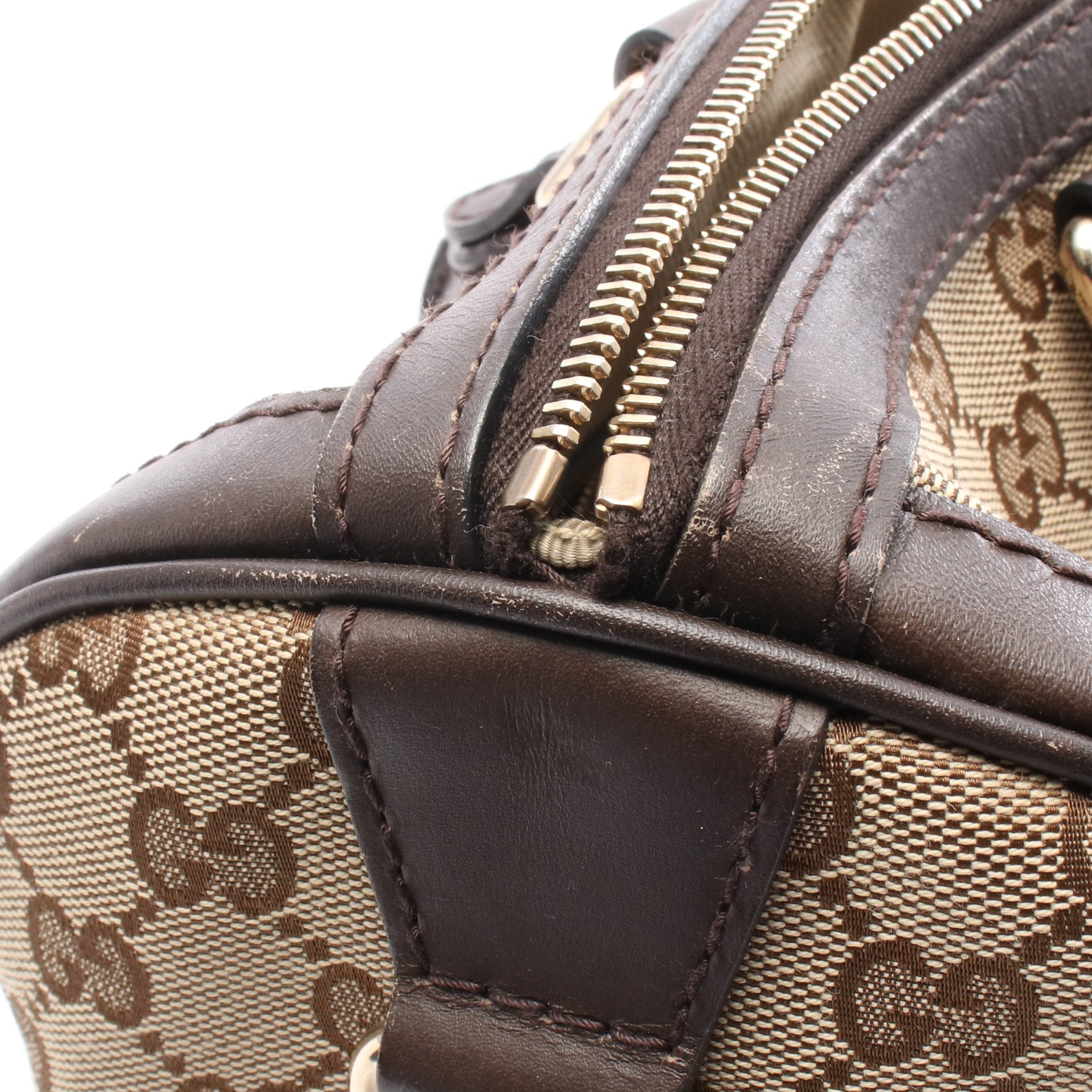 ウェビングライン ハンドバッグ ミニボストンバッグ キャンバス レザー