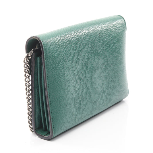 ディオニュソス チェーンウォレット レザー グリーン グッチ バッグ GUCCI