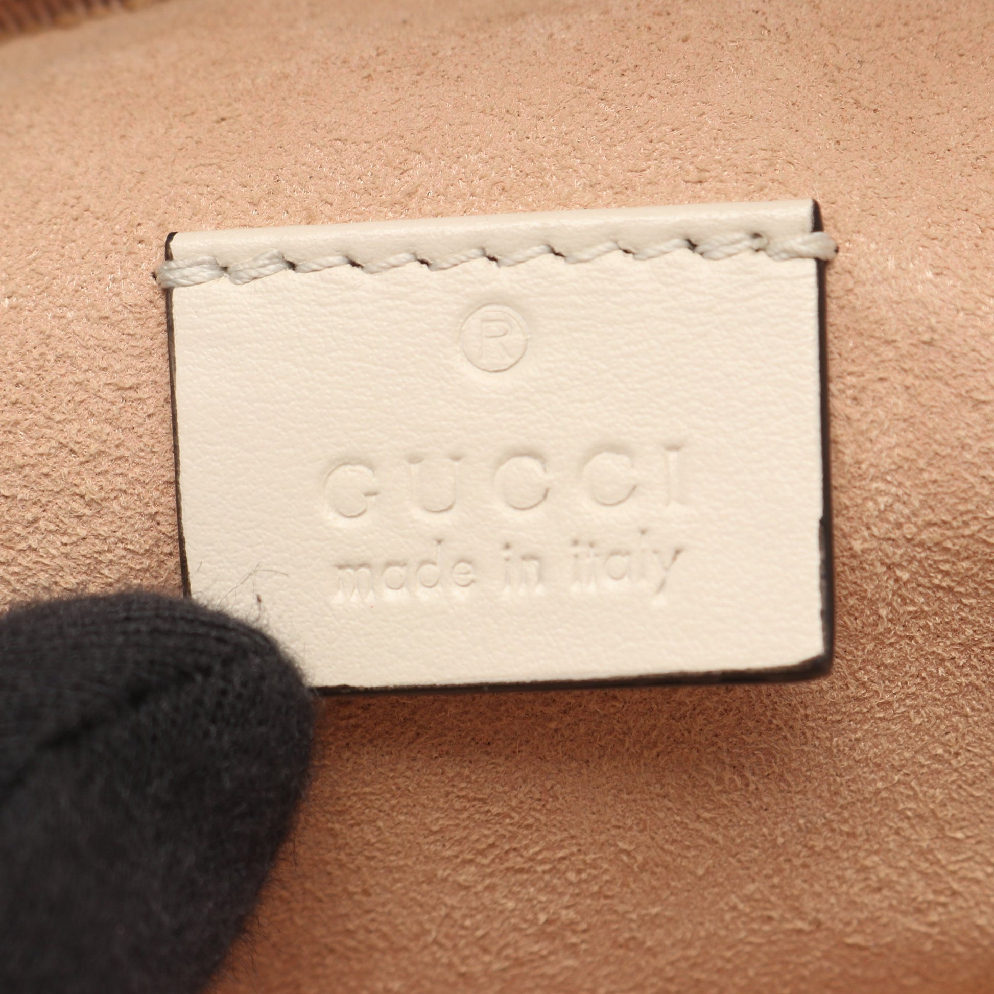 GGマーモント ミニ バックパック リュックサック レザー アイボリー グッチ バッグ GUCCI