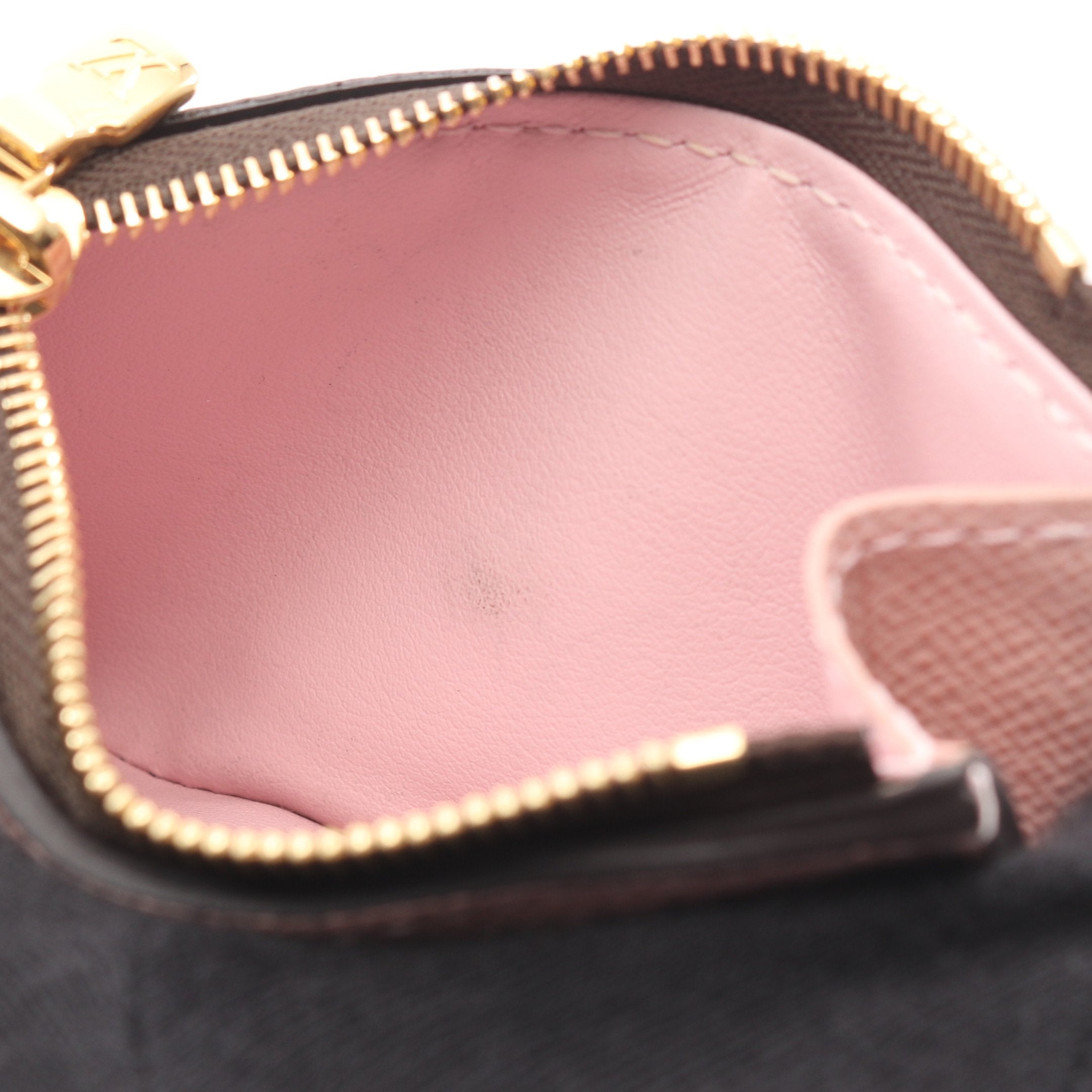 ポルトフォイユ ゾエ モノグラム ローズバレリーヌ 三つ折り財布 PVC