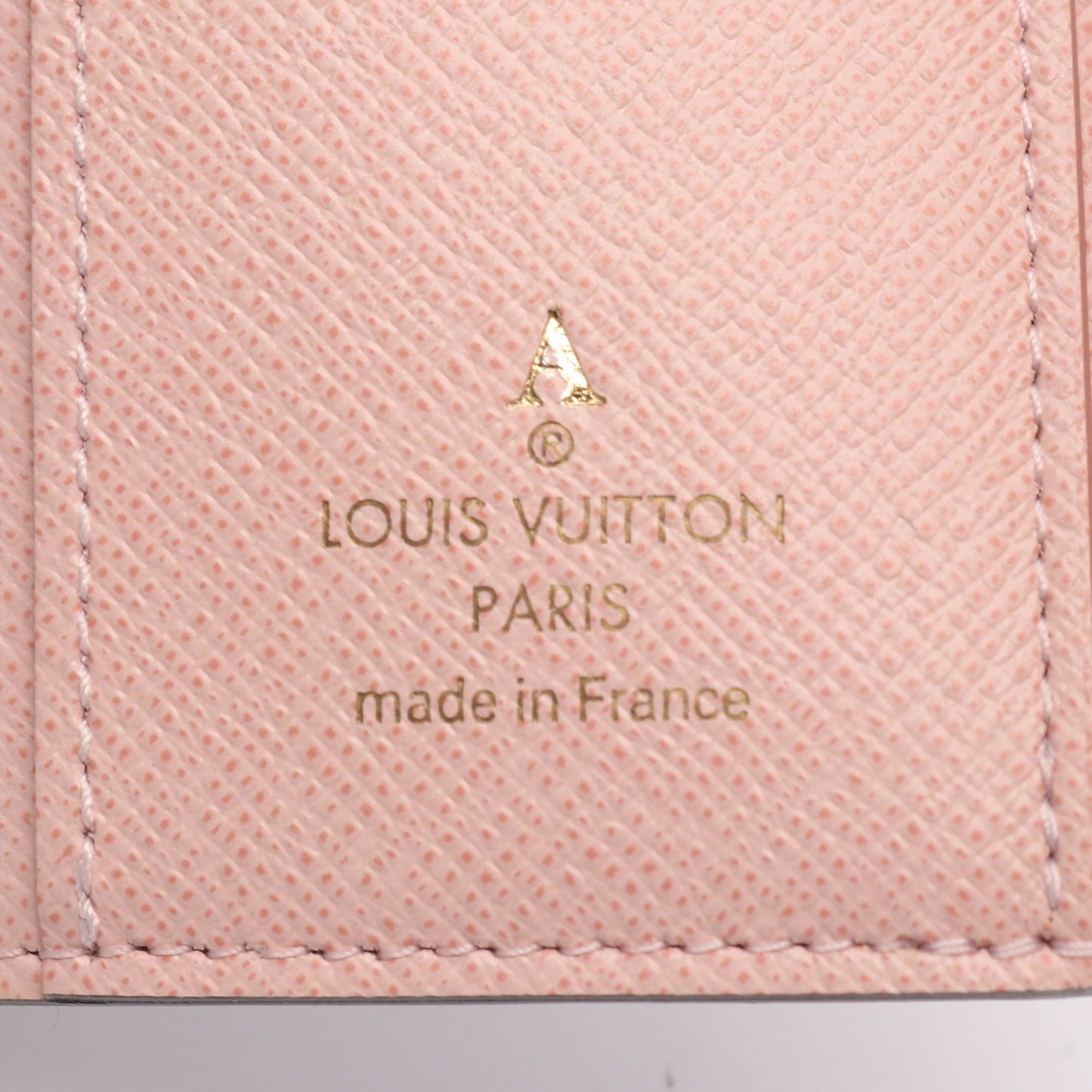 ポルトフォイユ ゾエ モノグラム ローズバレリーヌ 三つ折り財布 PVC レザー ブラウン ピンク ルイヴィトン 財布・小物 LOUIS VUITTON