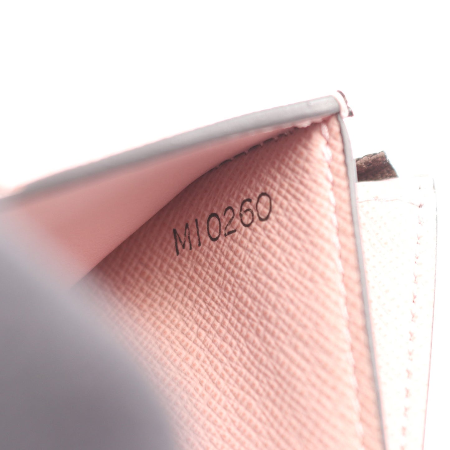 ポルトフォイユ ゾエ モノグラム ローズバレリーヌ 三つ折り財布 PVC レザー ブラウン ピンク ルイヴィトン 財布・小物 LOUIS VUITTON