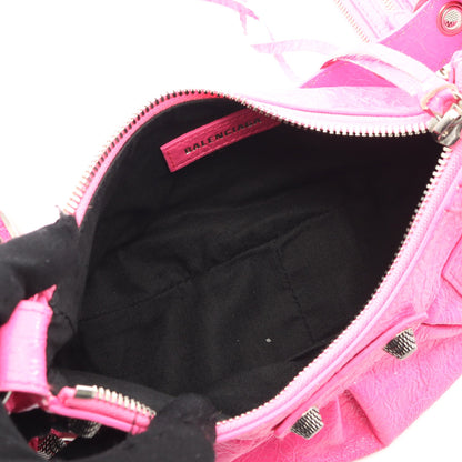 LE CAGOLE ショルダーバッグ レザー ピンク バレンシアガ バッグ BALENCIAGA