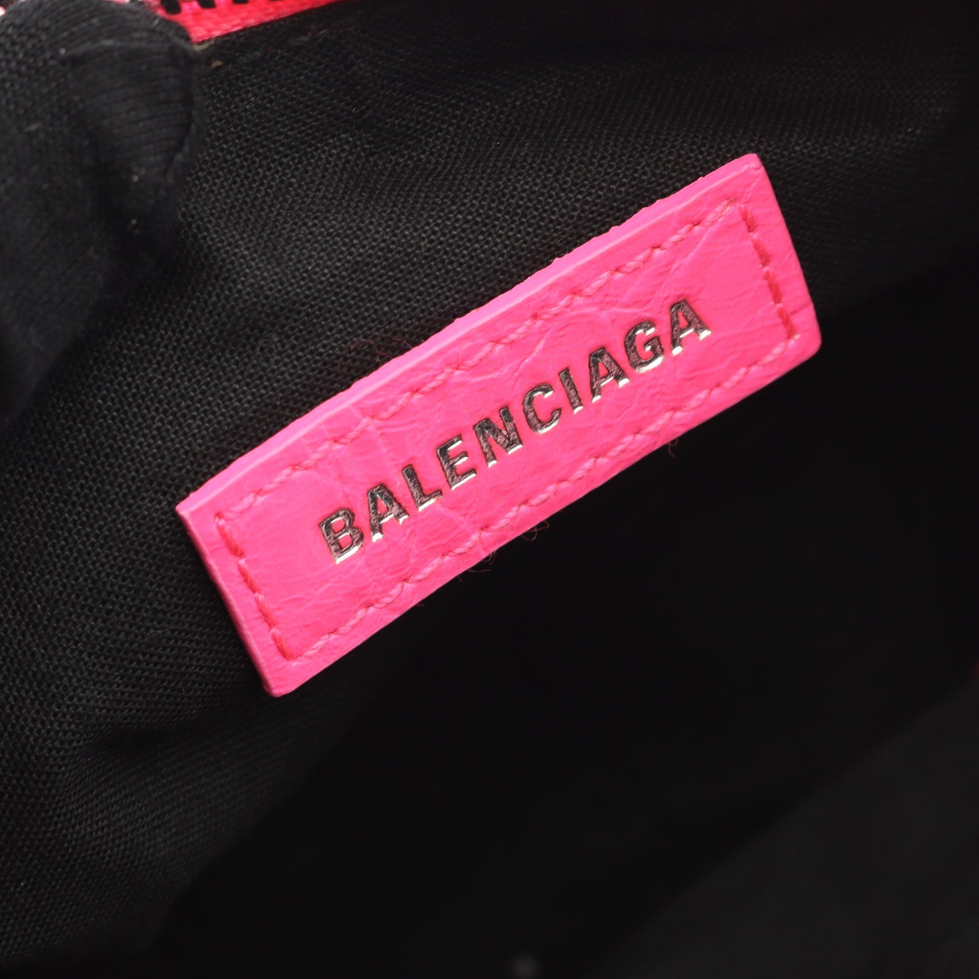 LE CAGOLE ショルダーバッグ レザー ピンク バレンシアガ バッグ BALENCIAGA
