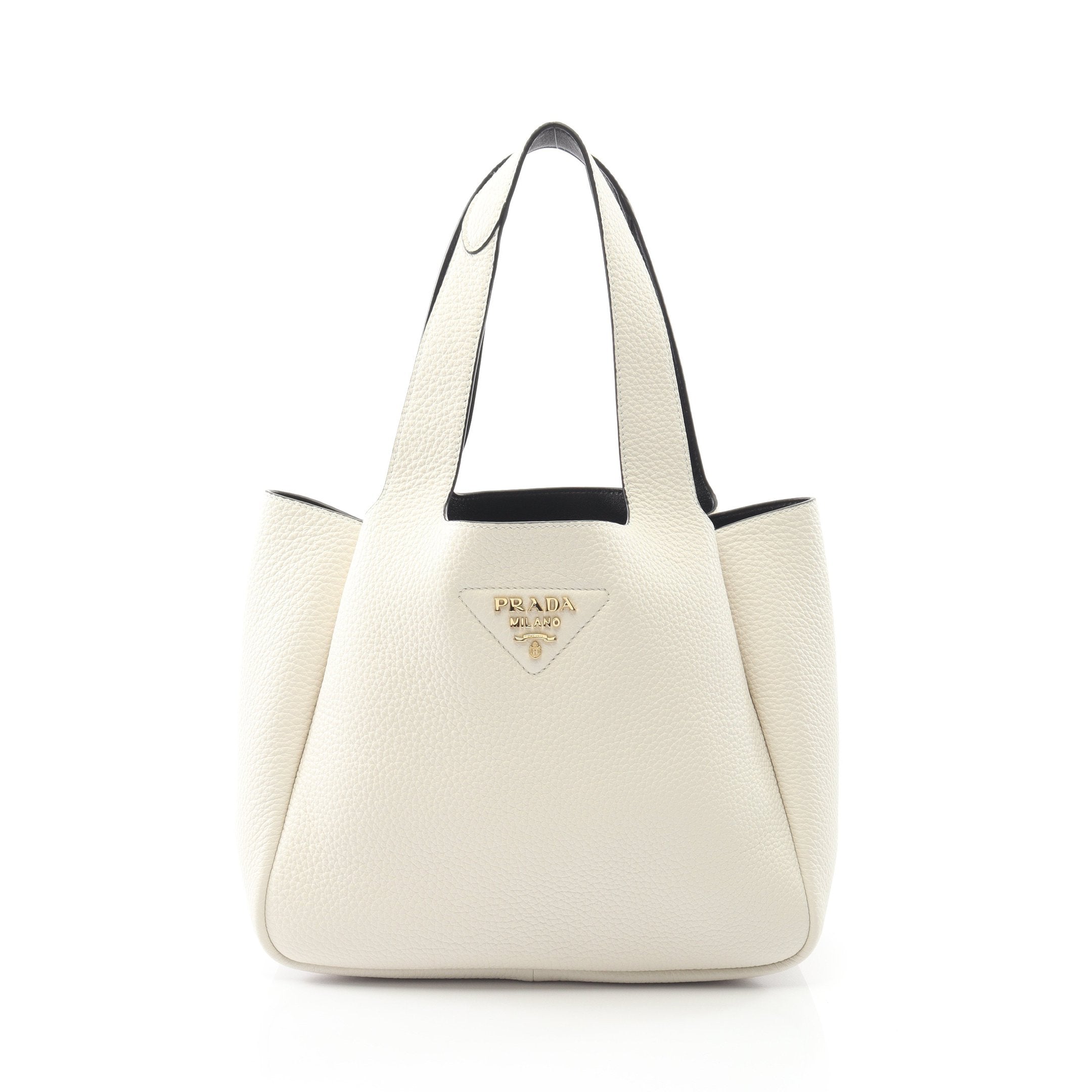 ヴィッテロダイノ ハンドバッグ トートバッグ レザー ホワイト プラダ