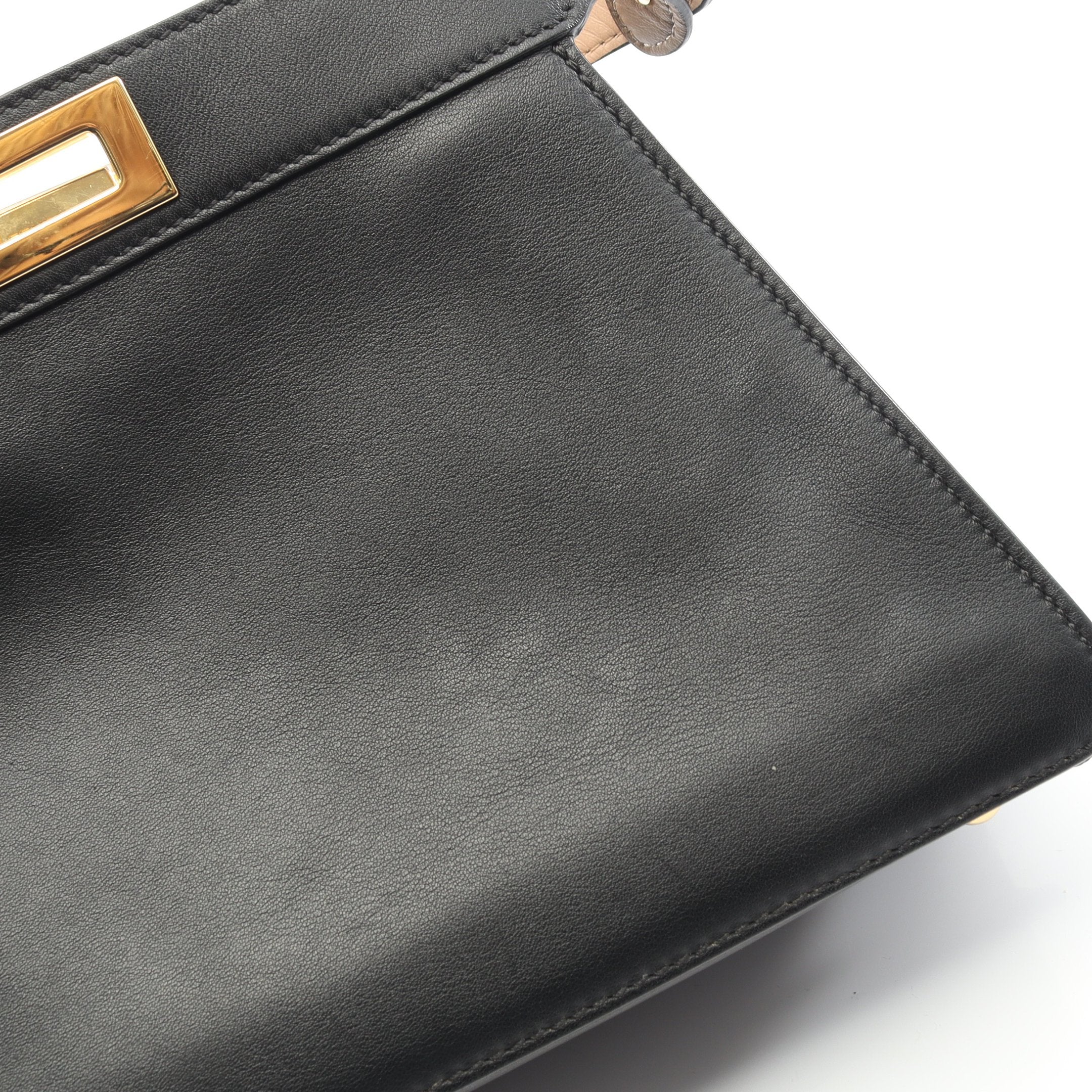 新品同様【フェンディ】ピーカブー　アイシーユー　スモール　2way ハンドバッグ フェンディ ピーカブー アイシーユー スモール デニム 2WAY