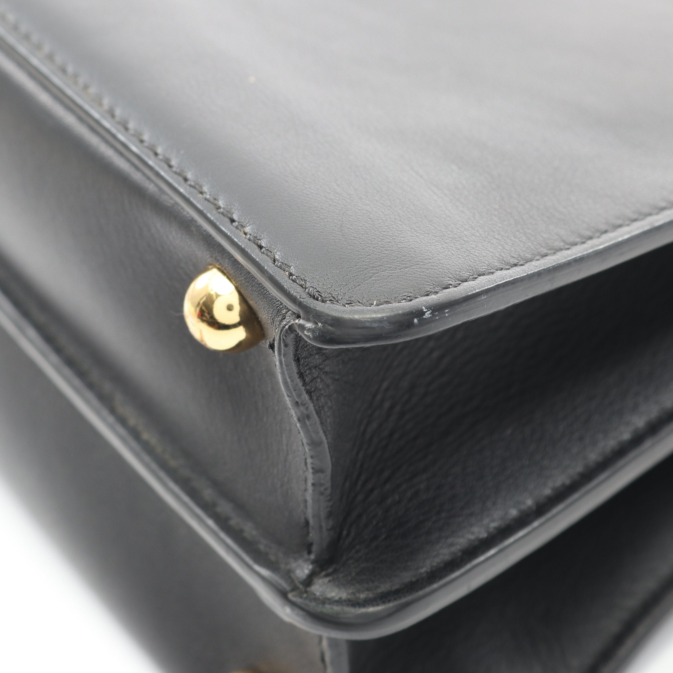 ピーカブー アイシーユー スモール ハンドバッグ レザー ブラック 2WAY