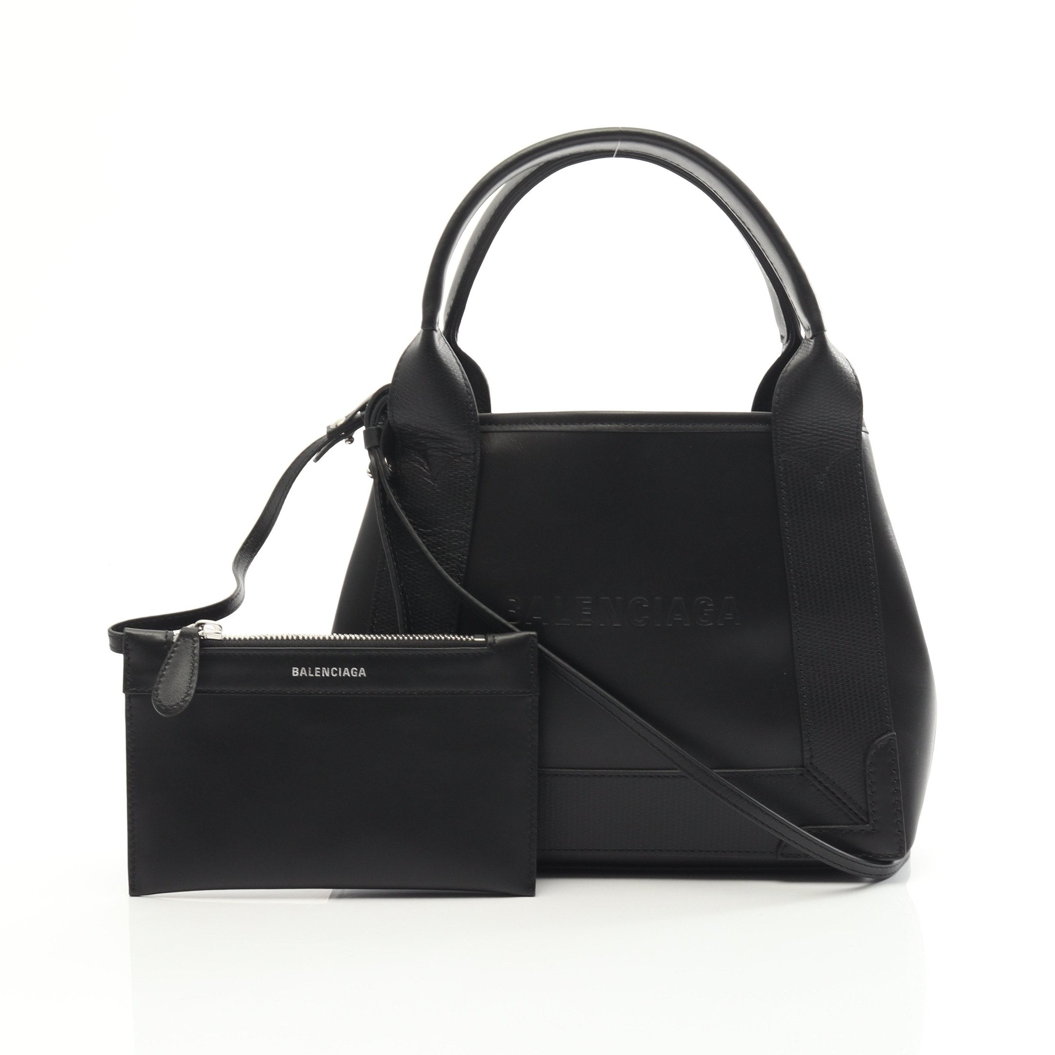 BALENCIAGA ブラックレザー ハンドバッグ[画像要確認] バッグ Balenciaga The City 2way Hand bag Black バレンシアガザ