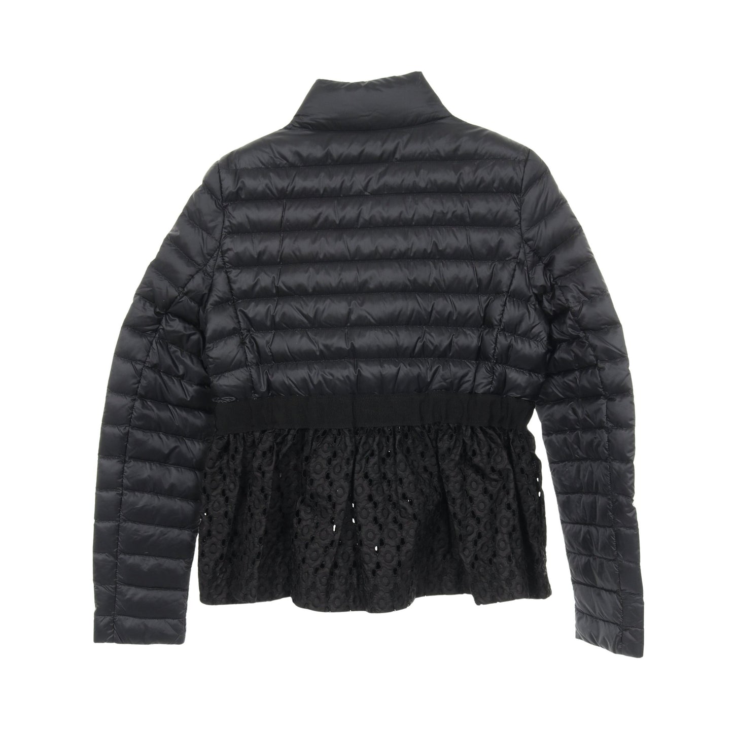 SERPENTINE ダウンジャケット ナイロン ブラック レース切替 モンクレール アウター MONCLER