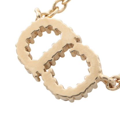 CDロゴ ネックレス GP ラインストーン ゴールド クリア ディオール アクセサリー DIOR