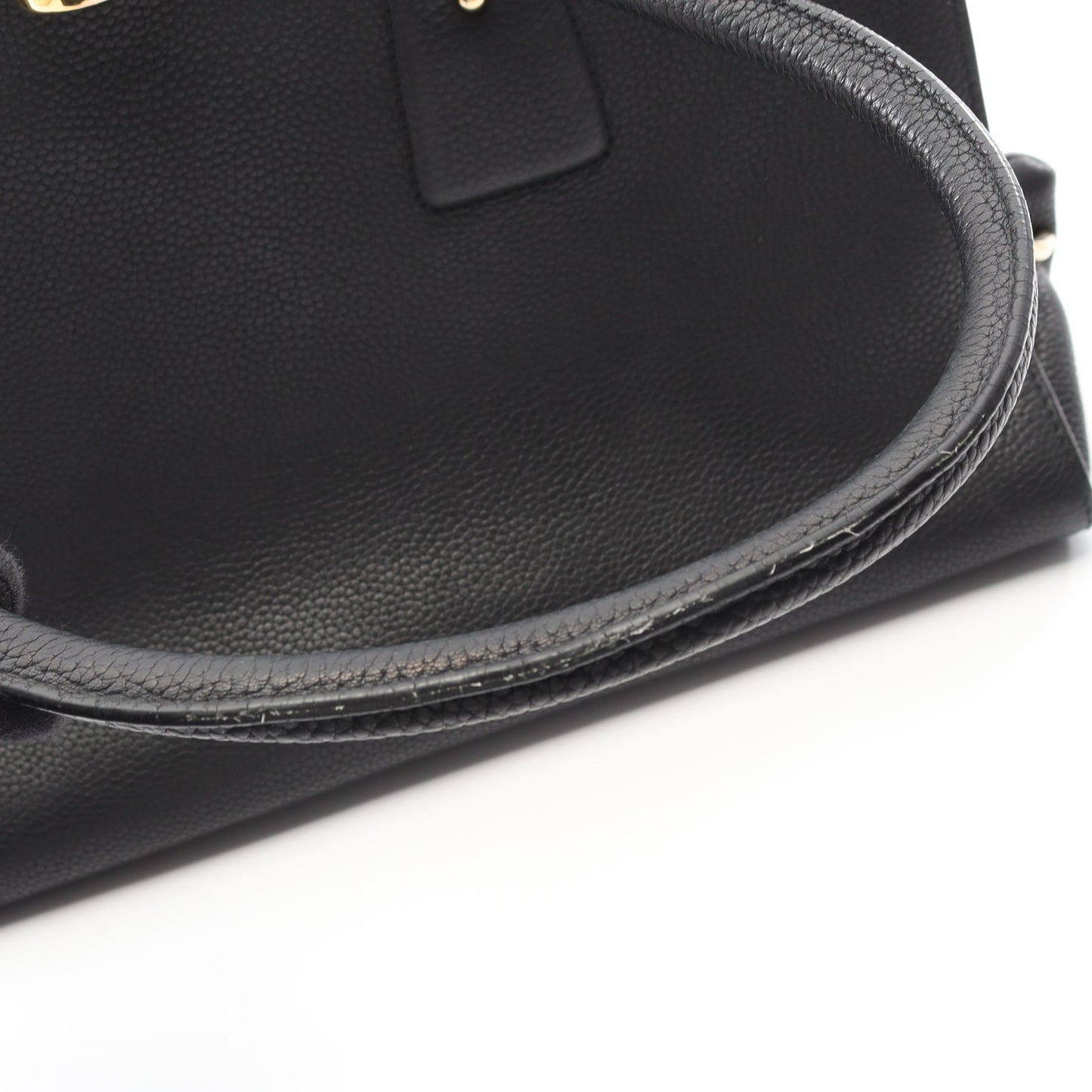 ガンチーニ ハンドバッグ レザー ブラック サルヴァトーレフェラガモ バッグ Salvatore Ferragamo