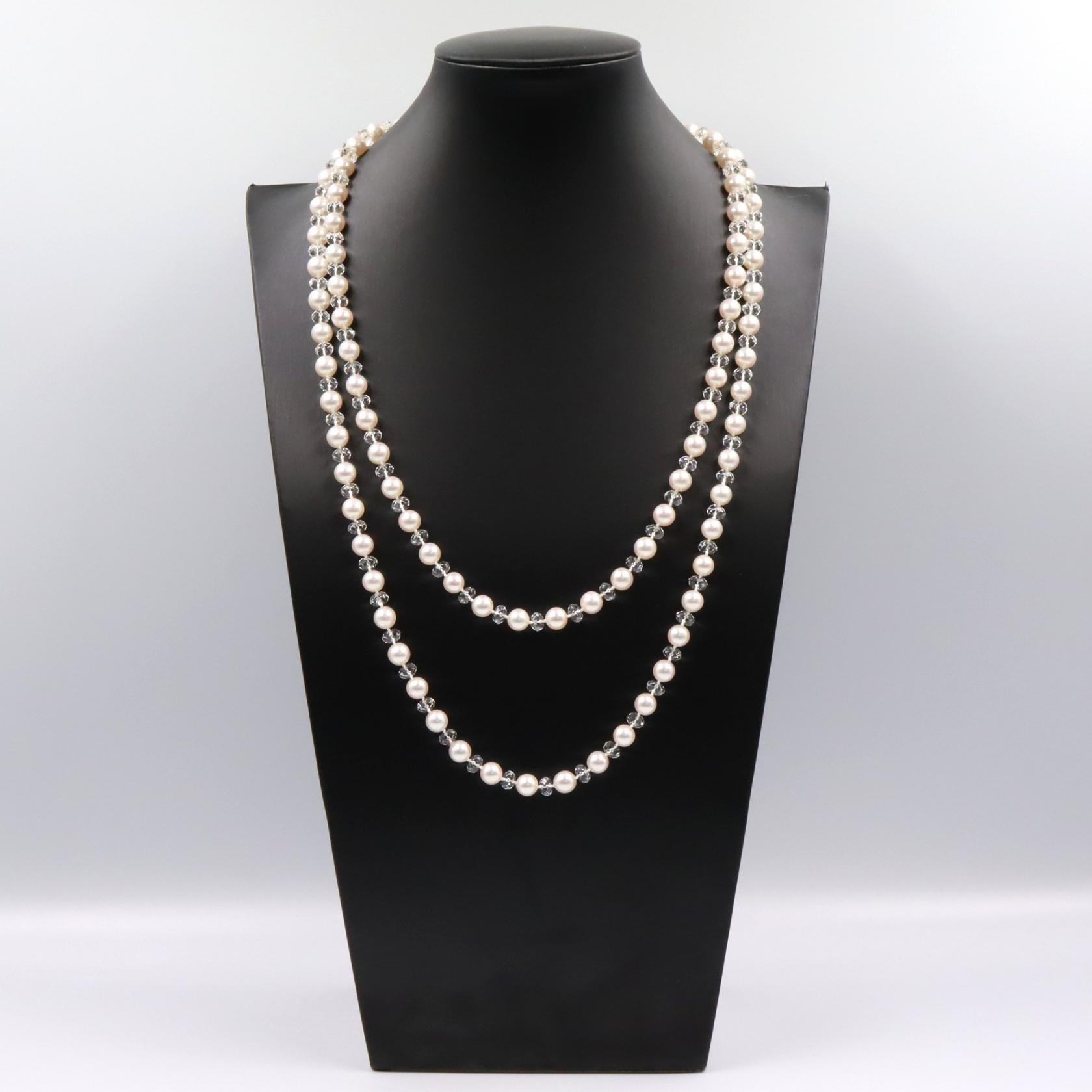 パールヴァリエ パール クリスタル ネックレス ネックレス SV925