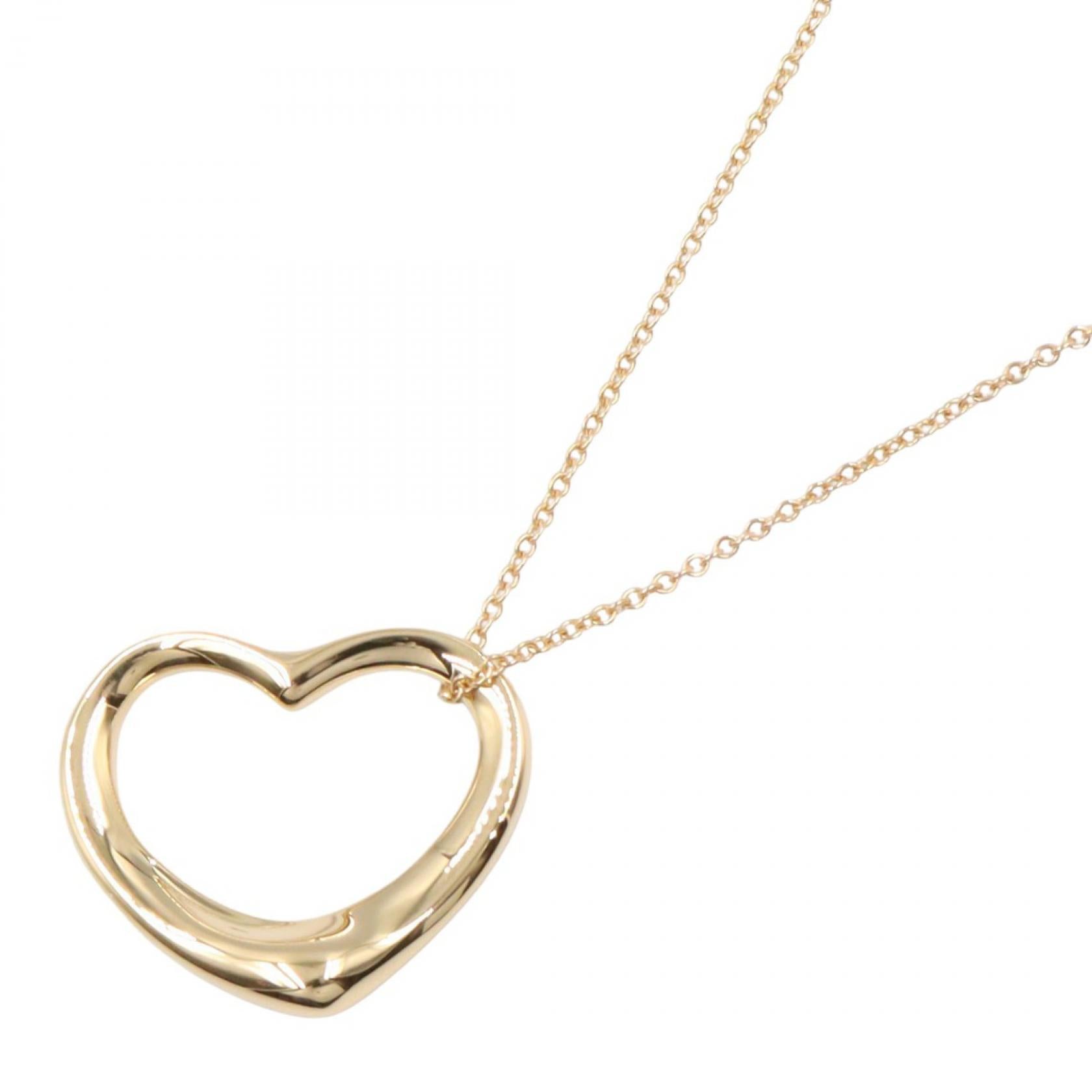 オープンハート ネックレス ネックレス K18YG イエローゴールド