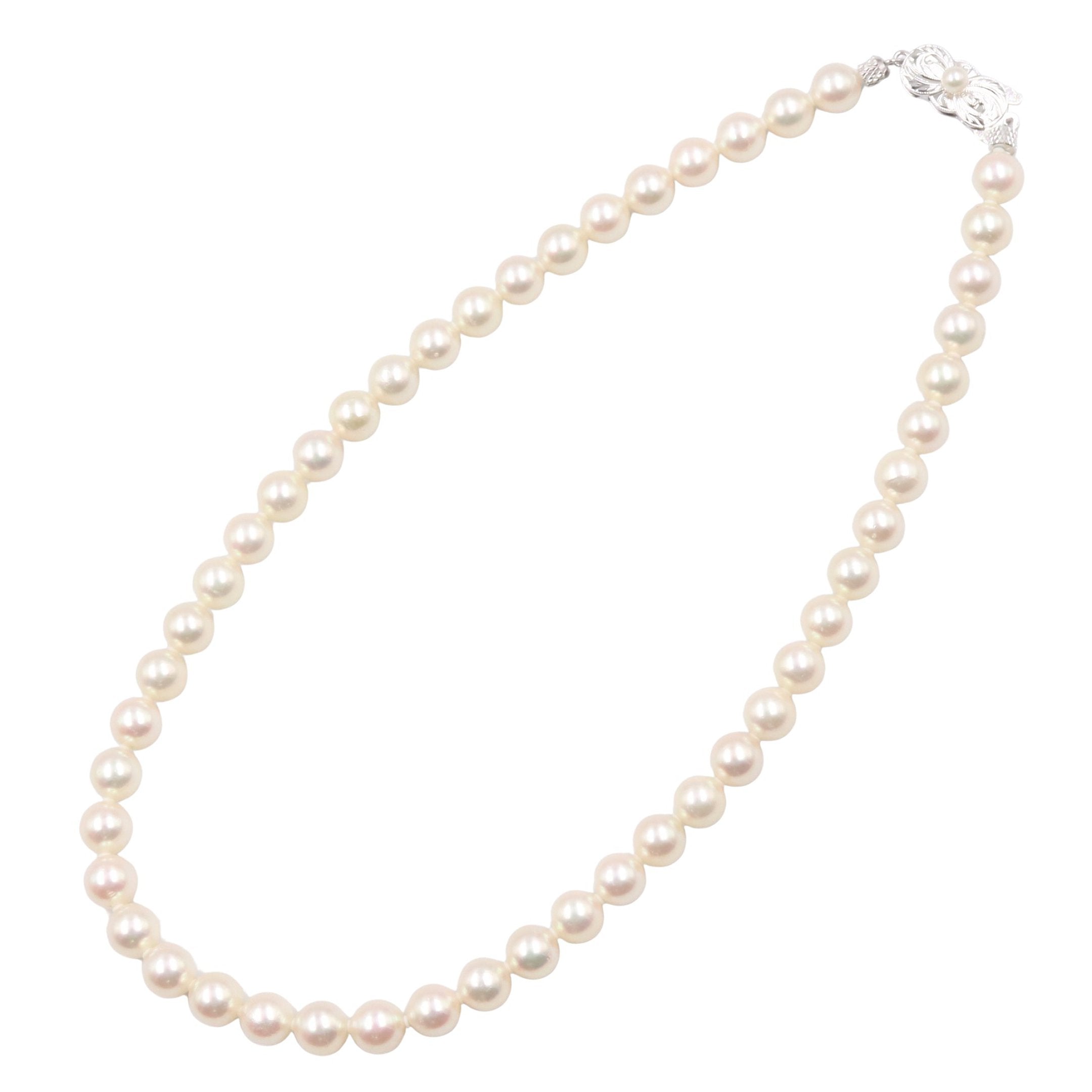 パール ネックレス ネックレス SV925 パール シルバー ホワイト