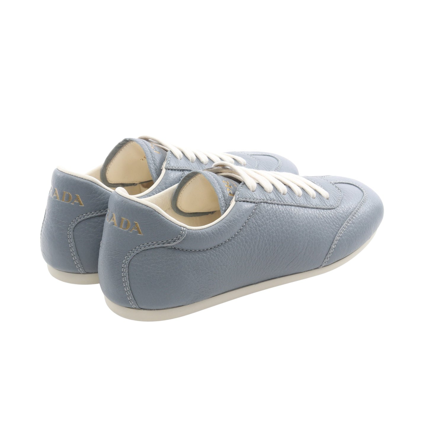 スニーカー レザー ブルーグレー プラダ シューズ PRADA