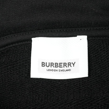 ロゴプリント プルオーバーパーカー コットン ブラック バーバリー トップス BURBERRY
