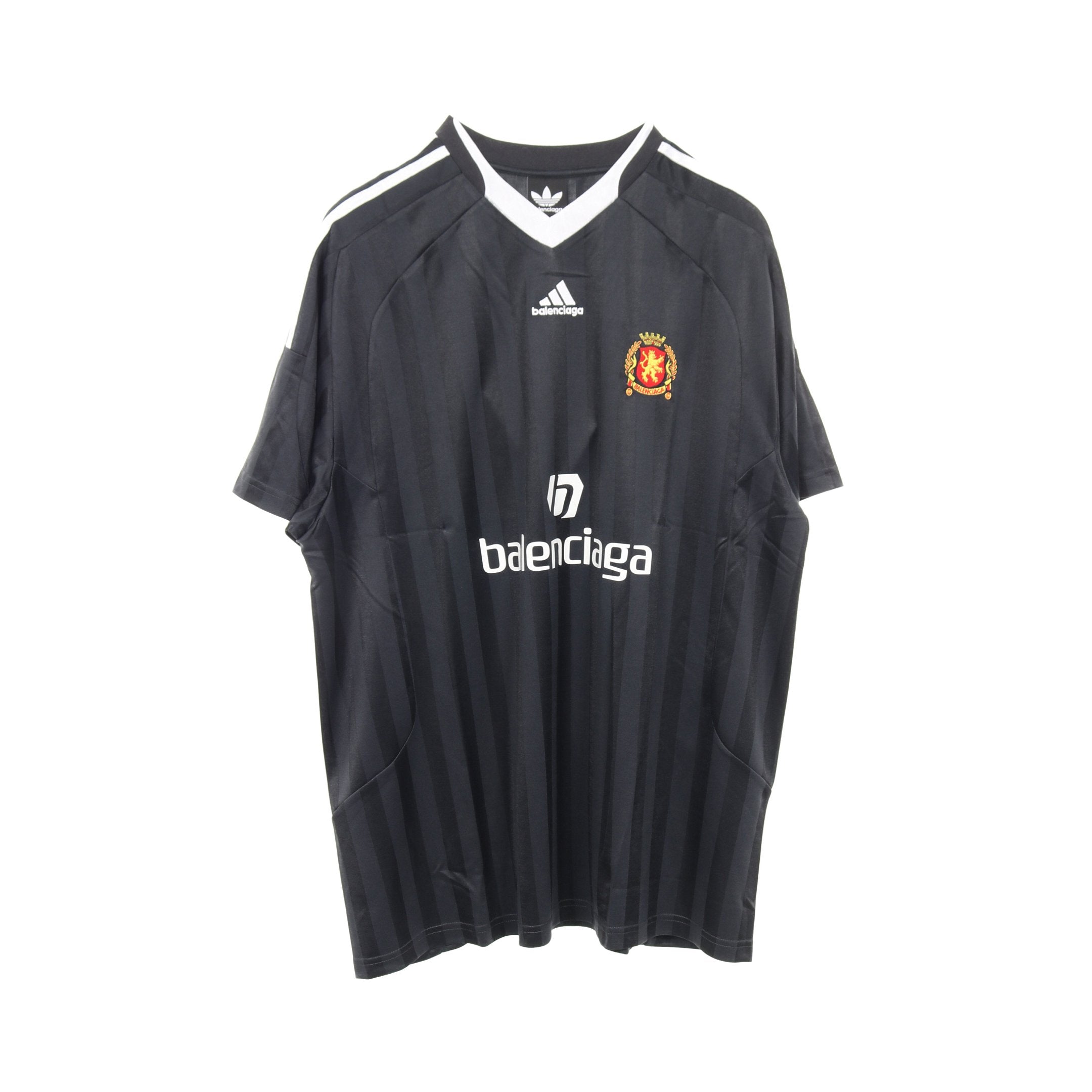 BALENCIAGA × adidas ゲーム 半袖Tシャツ サッカー ブラック