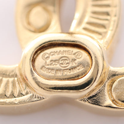 ココマーク ピアス GP ラインストーン ゴールド クリア L25K シャネル アクセサリー CHANEL