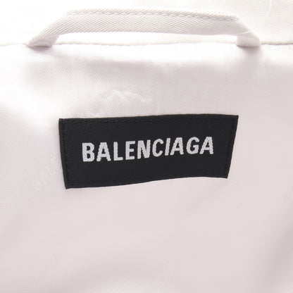 ステンカラーコート コットン オフホワイト バレンシアガ アウター BALENCIAGA