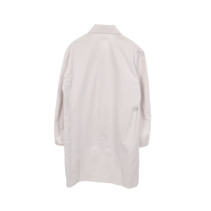 ステンカラーコート コットン オフホワイト バレンシアガ アウター BALENCIAGA