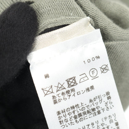 Selles en Fragments ニット クルーネック 半袖 コットン グレーグリーン エルメス トップス HERMES