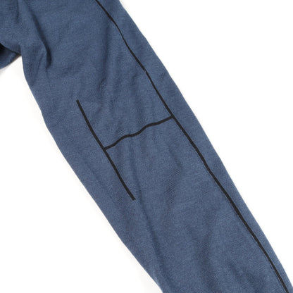 ニット クルーネック Hロゴ カシミヤ シルク ウール ネイビー エルメス トップス HERMES