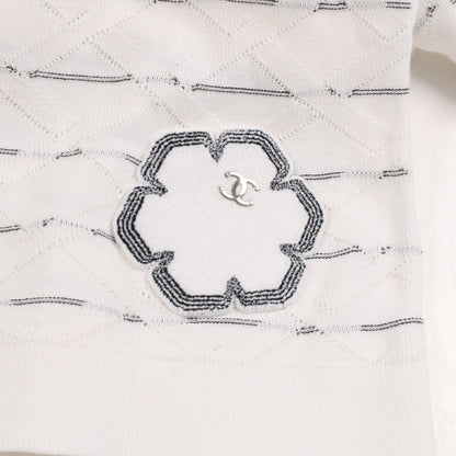 ココマーク ニット コットン ホワイト ブラック シャネル トップス CHANEL