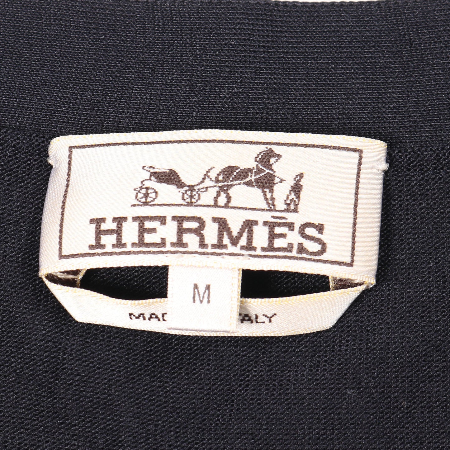 カーディガン Vネック シルク ネイビー ブルー エルメス トップス HERMES