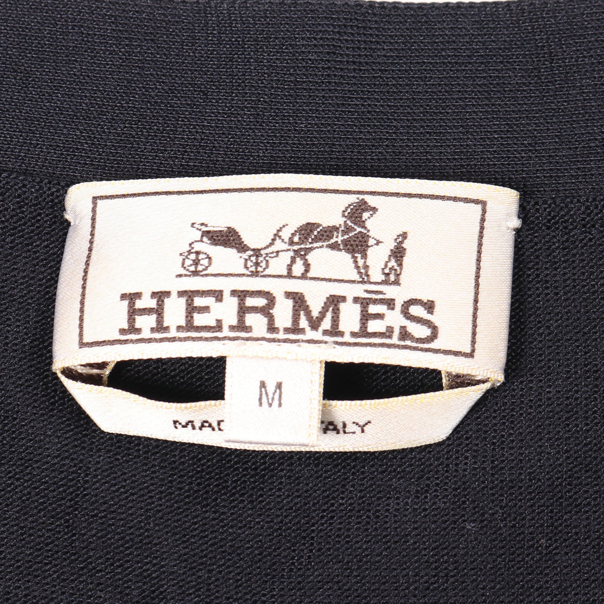 カーディガン Vネック シルク ネイビー ブルー エルメス トップス HERMES