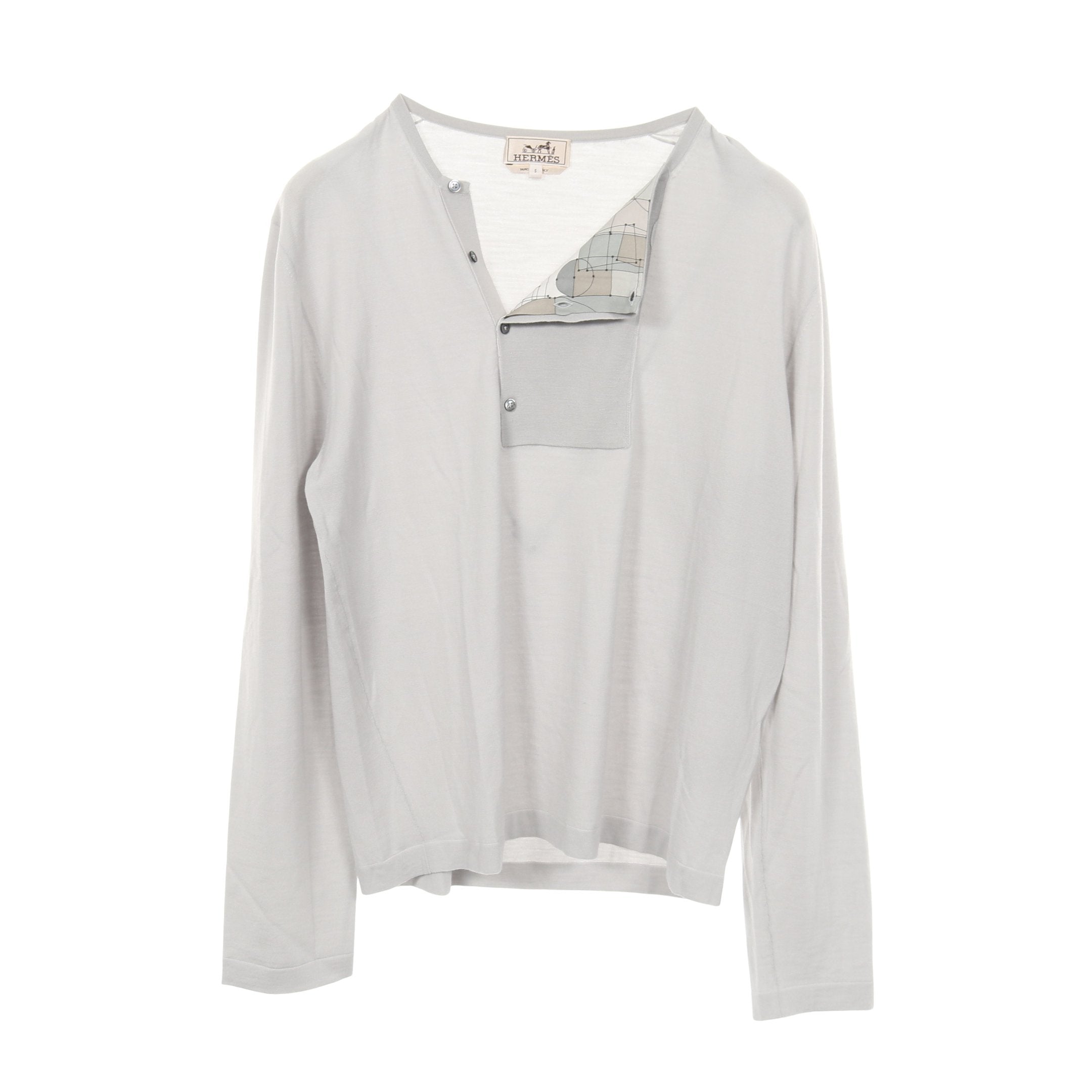 期間限定値下げ】HERMES ポロシャツ XL グレー 期間限定値下げ】HERMES