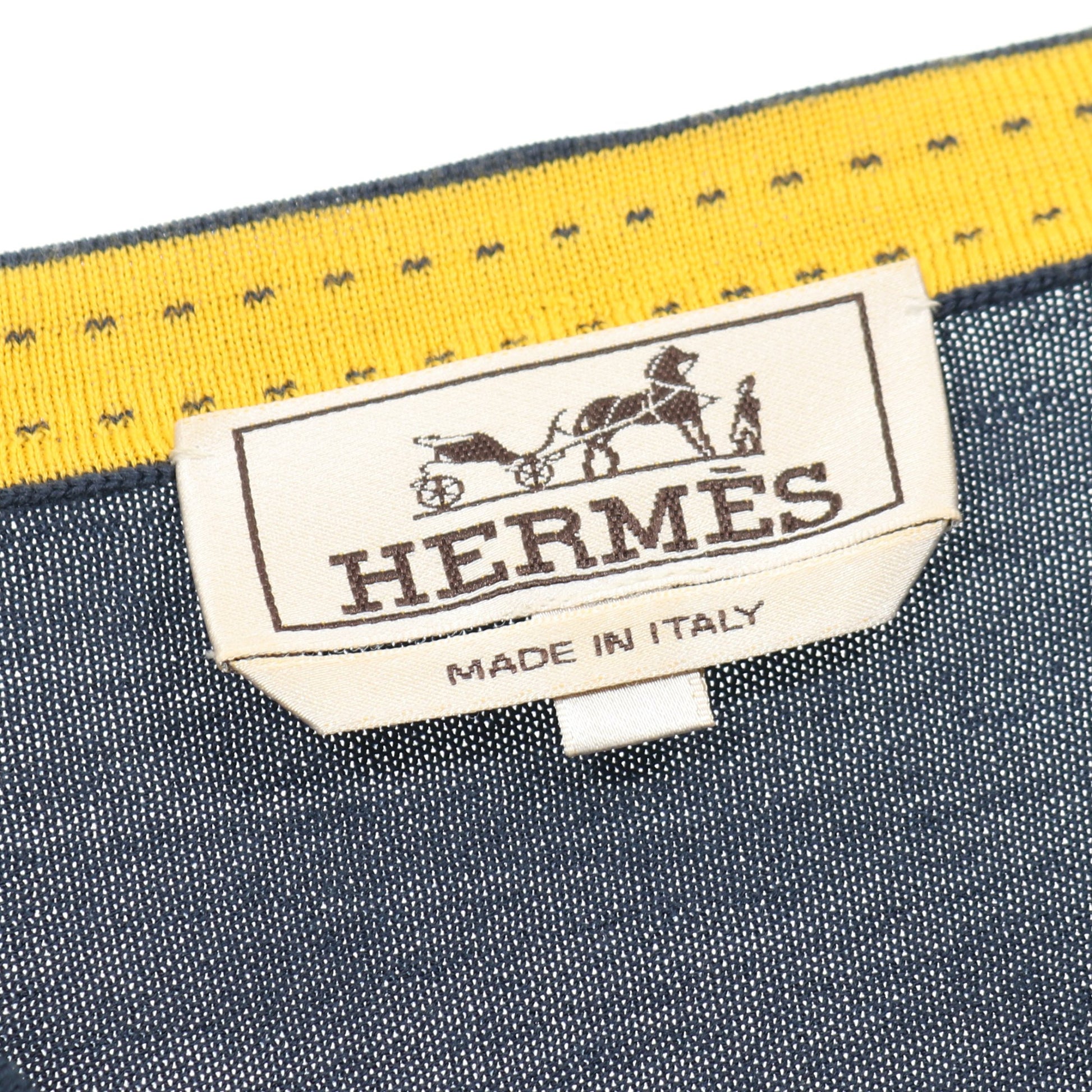 ニット Vネック ウール ネイビー エルメス トップス HERMES