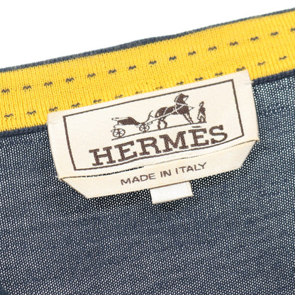 ニット Vネック ウール ネイビー エルメス トップス HERMES